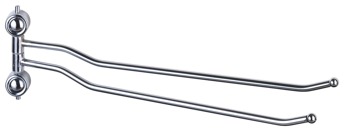 Doppel-Handtuchhalter silber Eisen B/H/L: ca. 2,5x11x38 cm Doppel-Handtuchhalter_Atlantik - silber (38,00/2,50/11,00cm) - Axentia