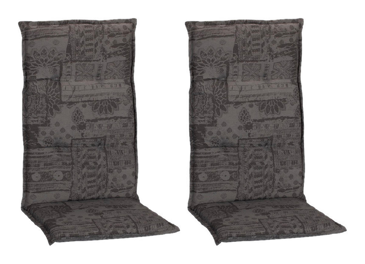Beo Saumauflage für Hochlehner Boa Vista grau Polyester-Mischgewebe B/H/L: ca. 50x6x118 cm 2er Set Boa Vista - grau (118,00/50,00/6,00cm) - Beo