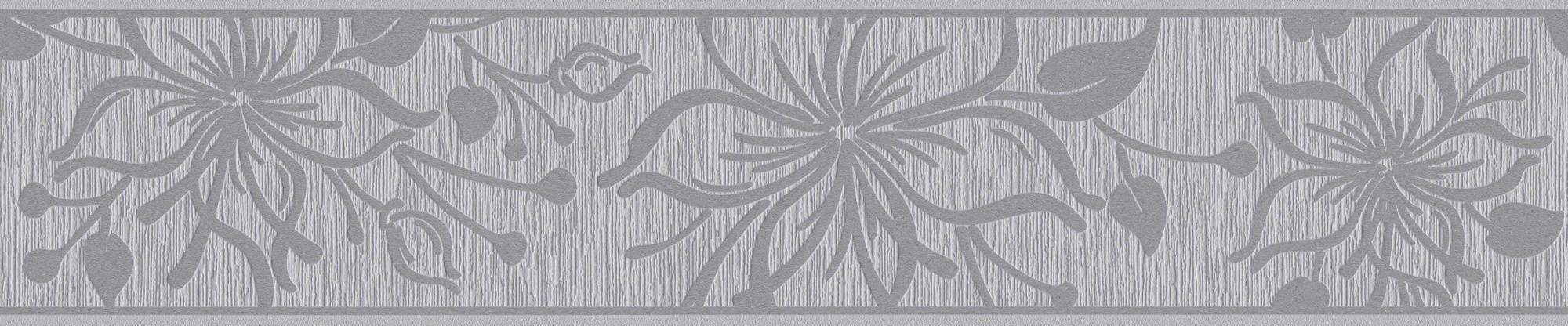 Borte Blumenranke grau B/L: ca. 13x500 cm Borte_3466-67 - grau (13,00/500,00cm)