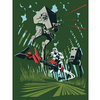 Komar Poster Star Wars Classic Vector Endor Star Wars B/L: ca. 30x40 cm Star Wars Classic Vector Endor - (30,00/40,00cm) - Komar