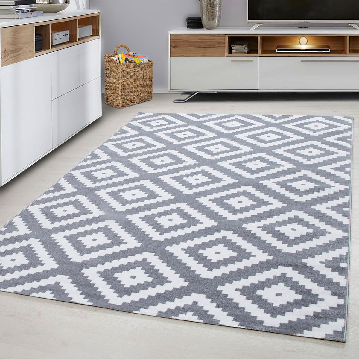 Ayyildiz Teppich PLUS grau B/L: ca. 280x370 cm PLUS - grau (280,00/370,00cm) - Ayyildiz