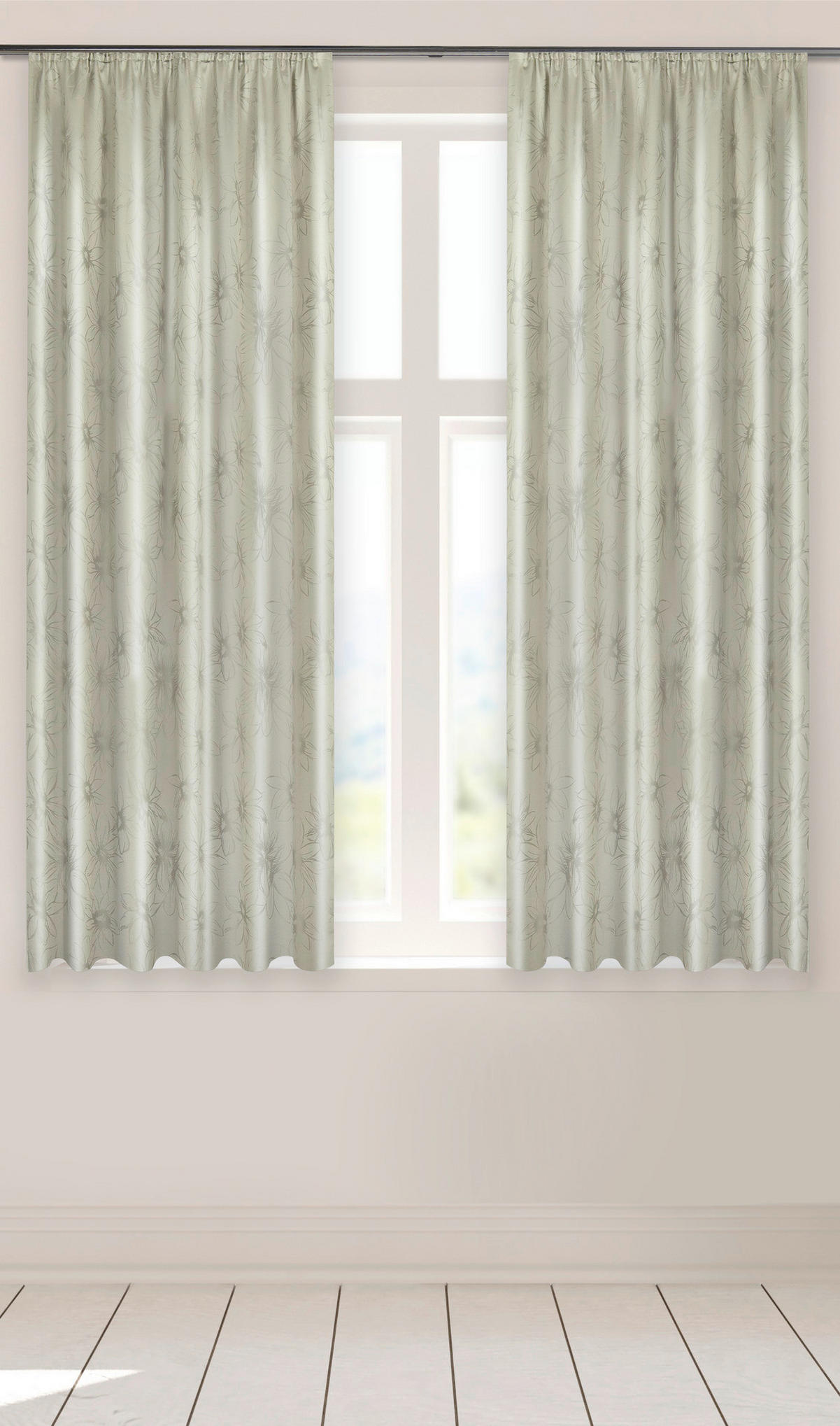 Acus Dekovorhang Paradiso kitt B/L: ca. 140x175 cm Paradiso - kitt (140,00/175,00cm) - Acus