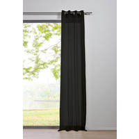 Ösenvorhang 2er Pack Pure schwarz B/L: ca. 135x300 cm Pure - schwarz (135,00/300,00cm)