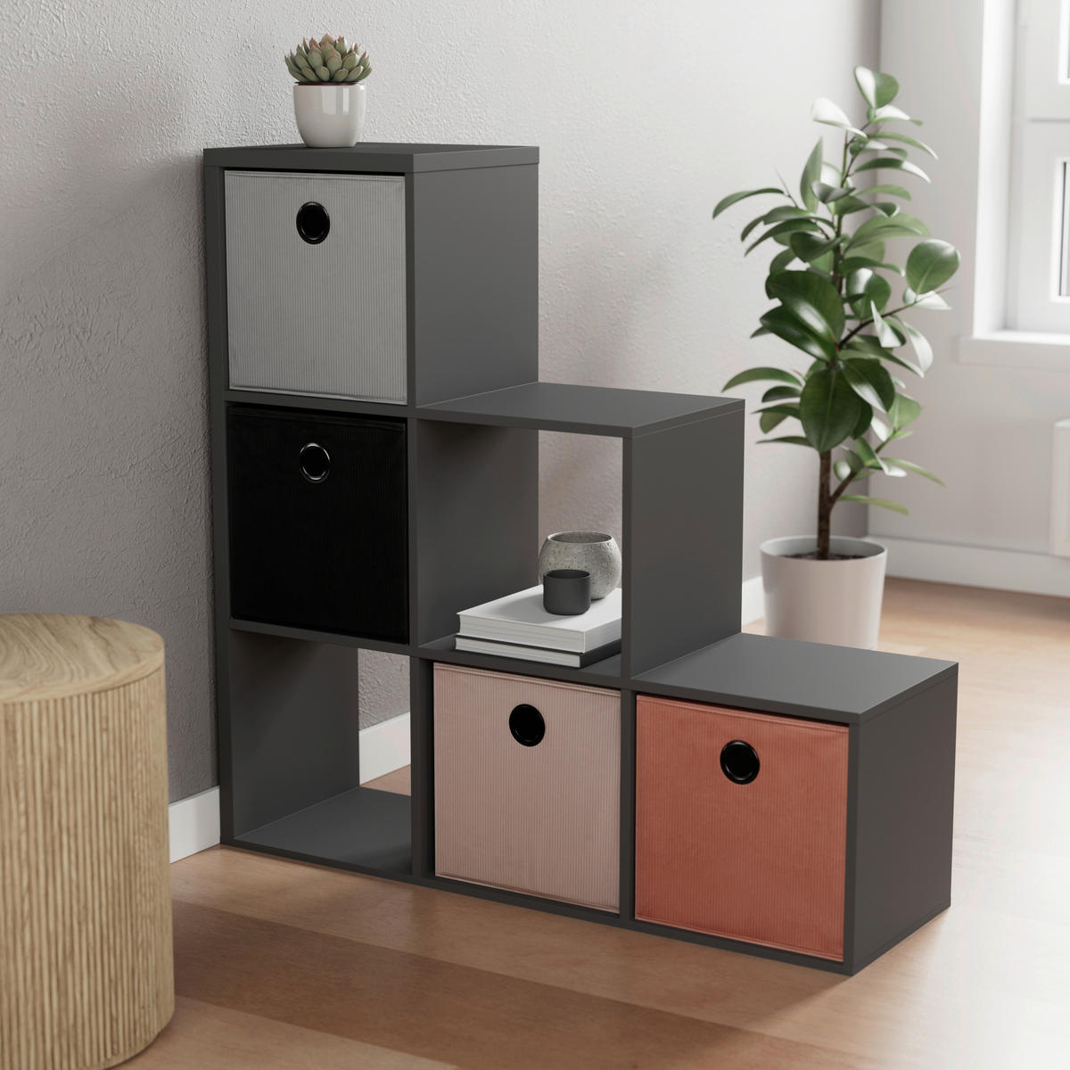 Stufenregal Max Step B/H/T: ca. 106x107x33 cm Max Step - (106,00/107,00/33,00cm)
