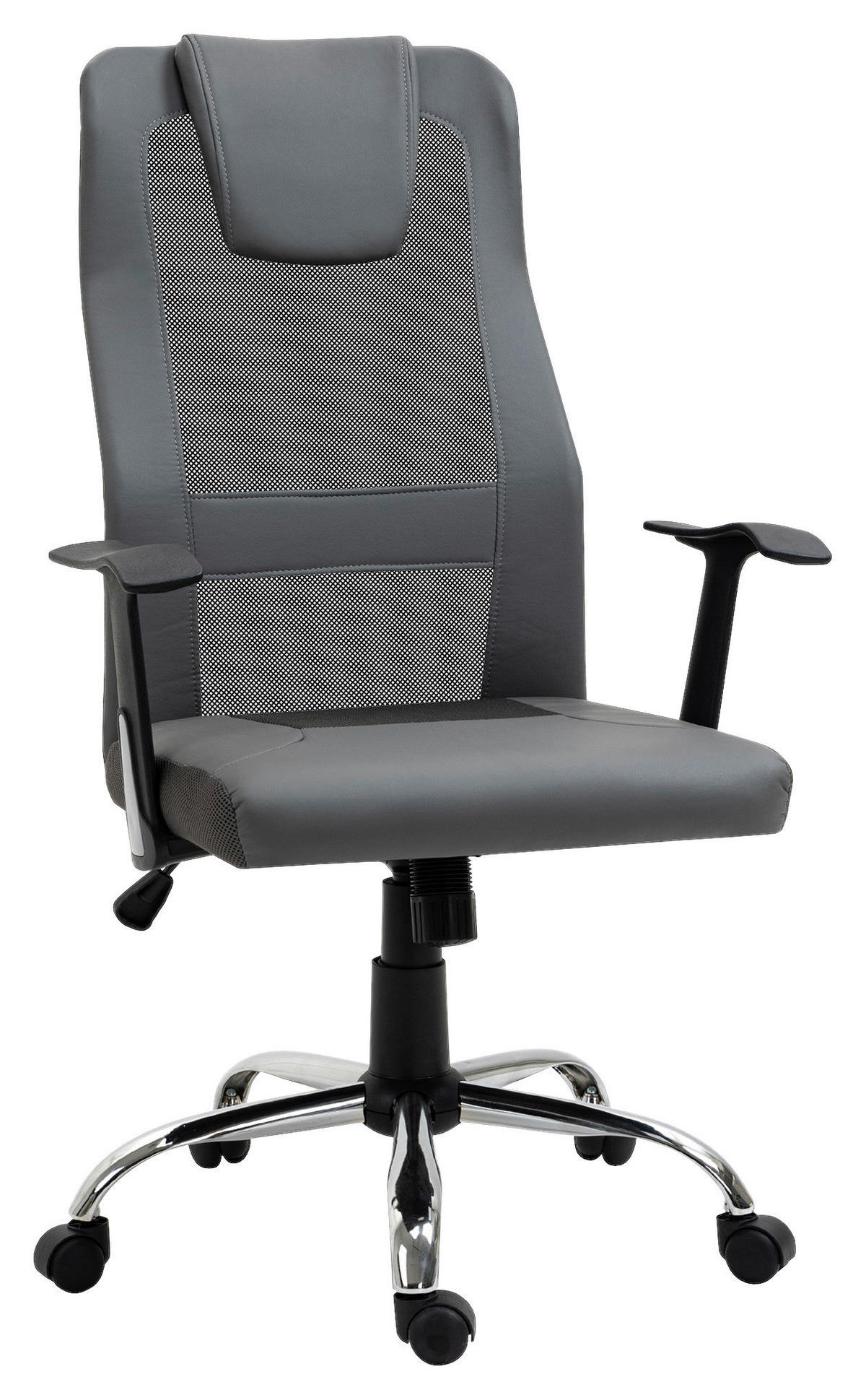 Drehstuhl 921-141GY grau 921-141GY - grau (66,00/118,00/73,00cm) - Vinsetto