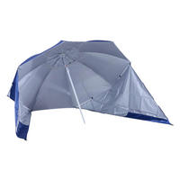 Outsunny Strandschirm blau Metall H/D: ca. 222x210 cm Strandschirm - blau (210,00/222,00cm) - Outsunny