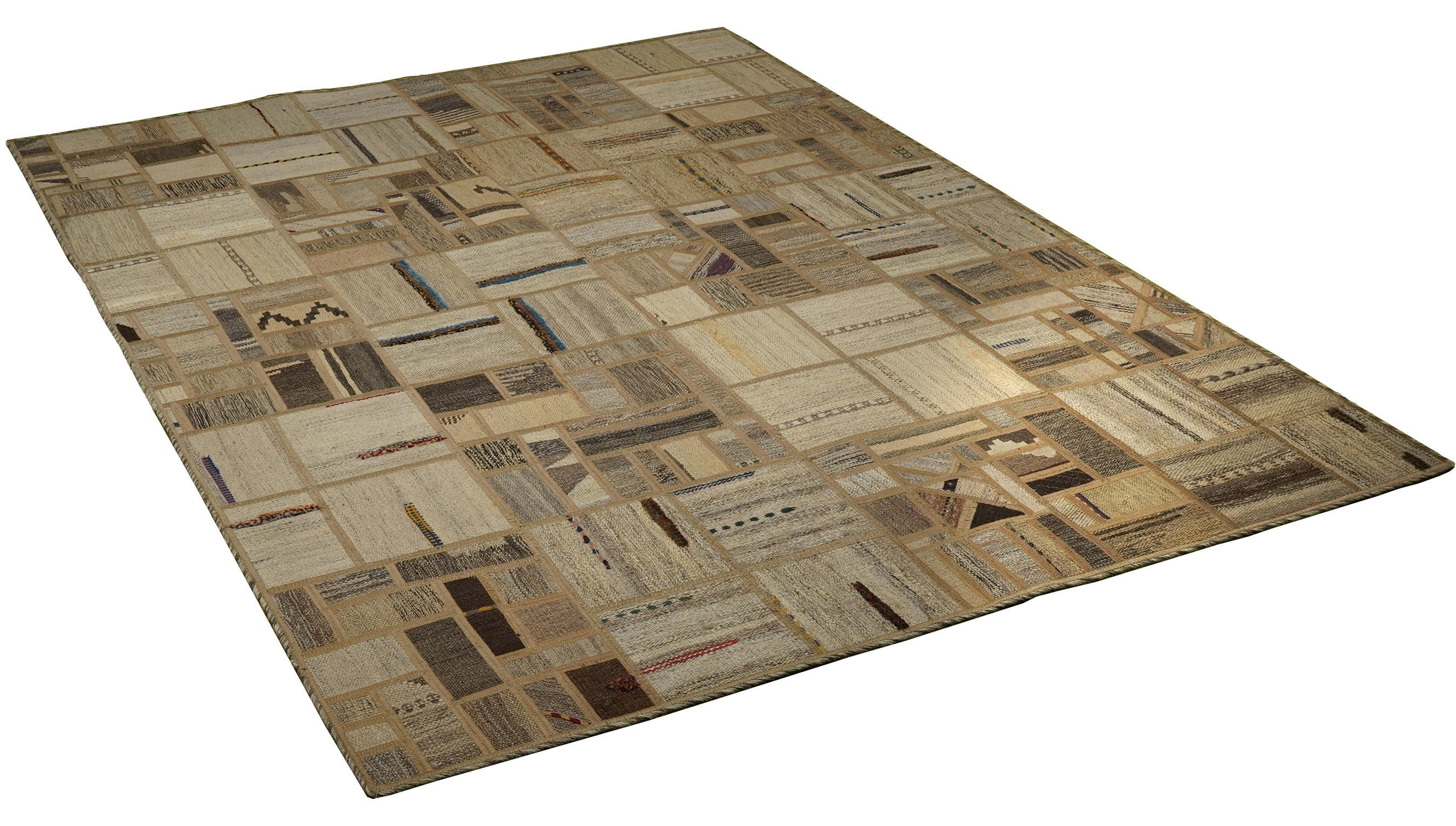 PersaTepp Teppich Kelim Tekkehdouz beige B/H/L: ca. 150x1x200 cm Kelim Tekkehdouz - beige (200,00/150,00/1,00cm) - PersaTepp