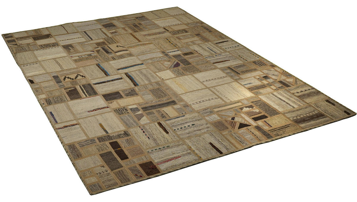 PersaTepp Teppich Kelim Tekkehdouz beige B/H/L: ca. 150x1x200 cm Kelim Tekkehdouz - beige (200,00/150,00/1,00cm) - PersaTepp