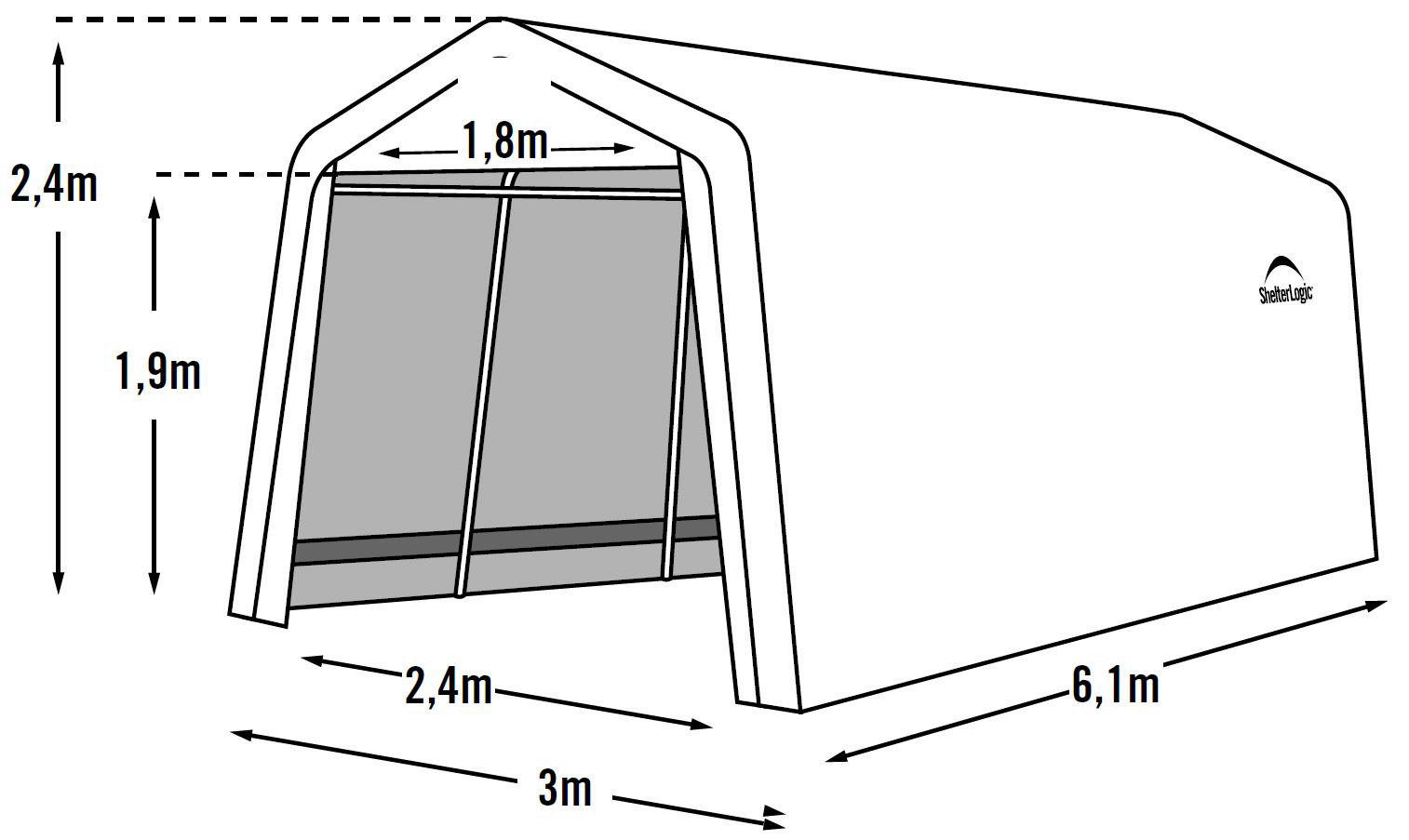 ShelterLogic Garage-in-a-Box ▶ Rab...