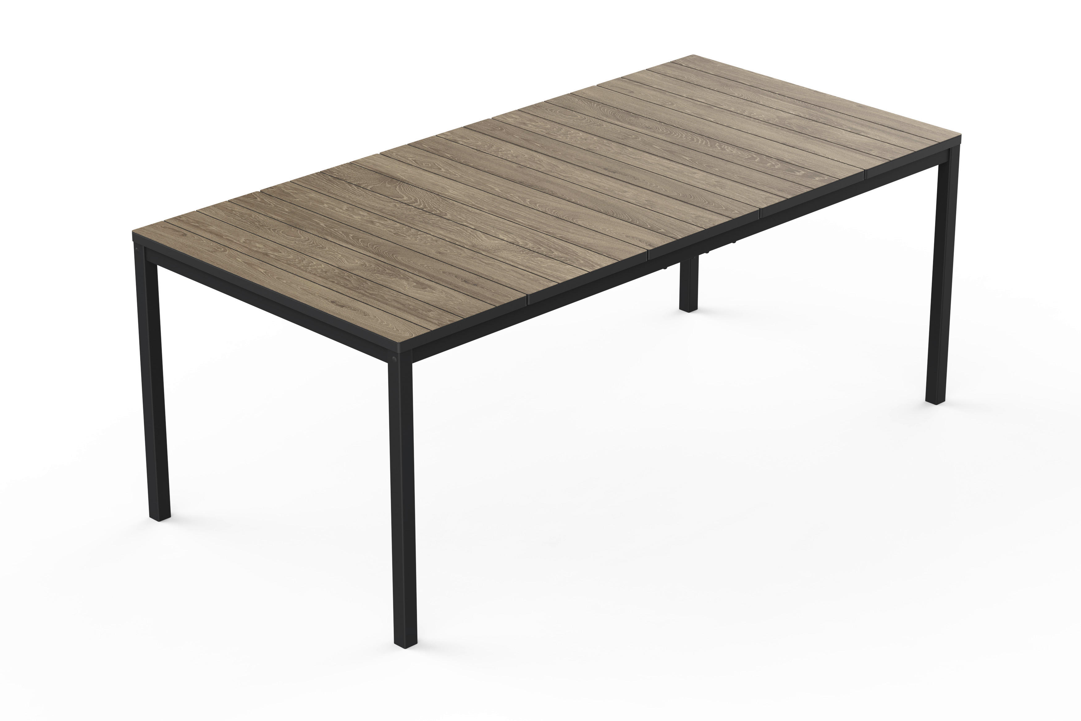 Jardin Gartentisch Porto Graphit Kunststoff B/H/L: ca. 90x75x190 cm Porto - Graphit (190,00/90,00/75,00cm) - Jardin