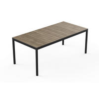 Jardin Gartentisch Porto Graphit Kunststoff B/H/L: ca. 90x75x190 cm Porto - Graphit (190,00/90,00/75,00cm) - Jardin