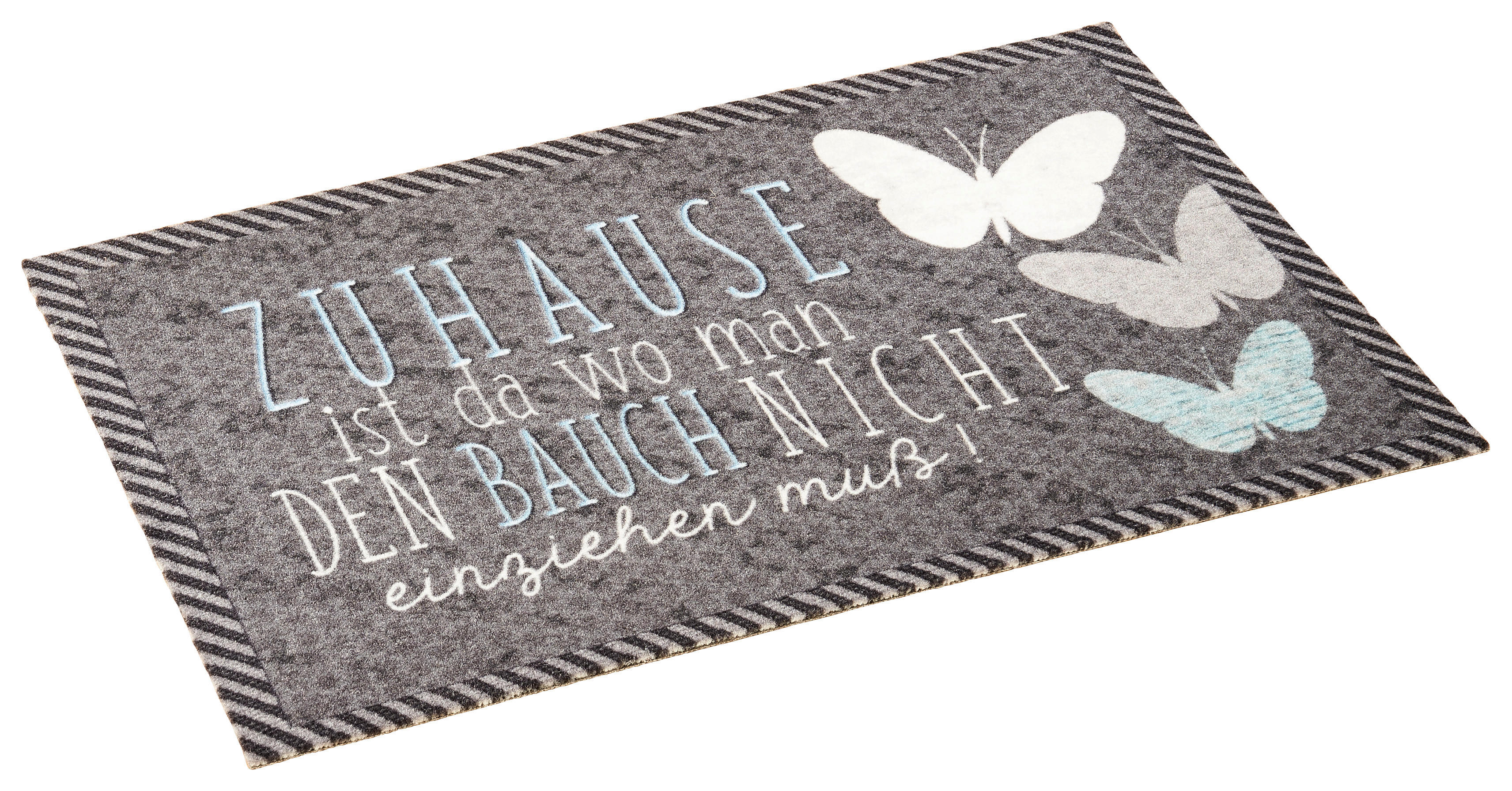 Fußmatte Velvet dunkelgrau B/L: ca. 40x60 cm Velvet - dunkelgrau (40,00/60,00cm)