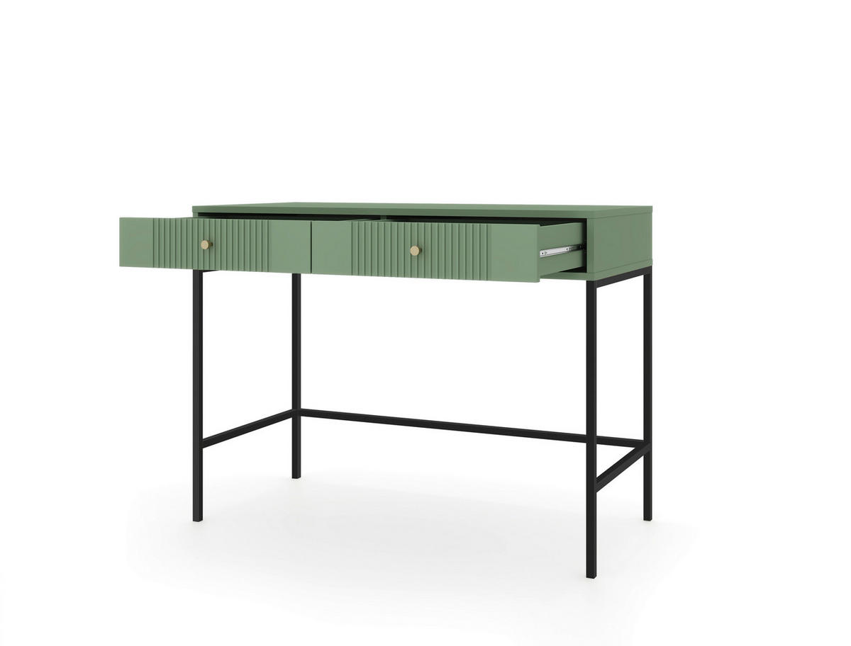 Schminktisch ISEO grün B/H/T: ca. 104,3x79x60 cm ISEO - grün (104,30/79,00/60,00cm) - WIPMEB