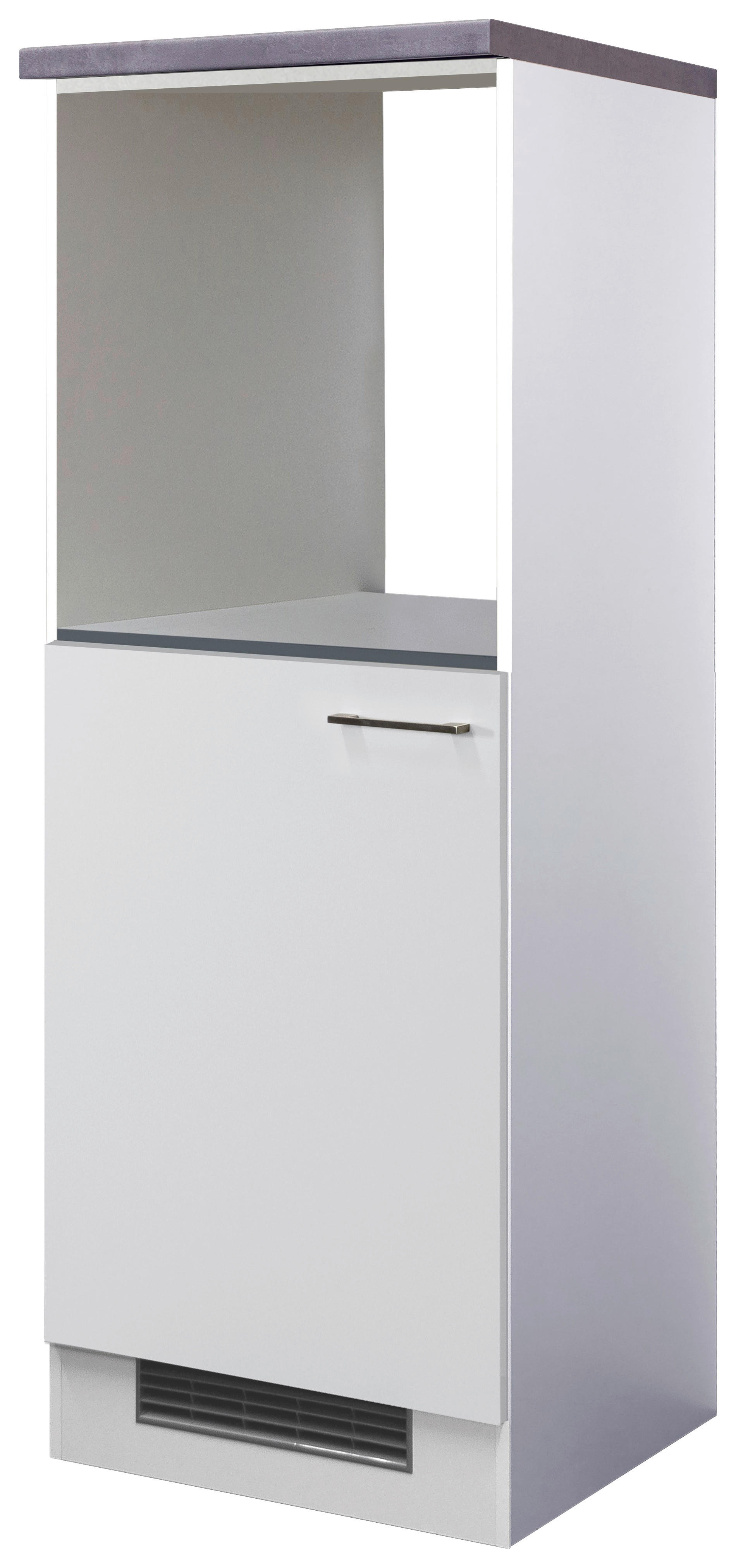 Kühlumbauschrank Vita weiß matt B/H/T: ca. 60x169,5x60 cm Vita - Beton/weiß (60,00/169,50/60,00cm) - Flex-Well