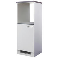 Kühlumbauschrank Vita weiß matt B/H/T: ca. 60x169,5x60 cm Vita - Beton/weiß (60,00/169,50/60,00cm) - Flex-Well