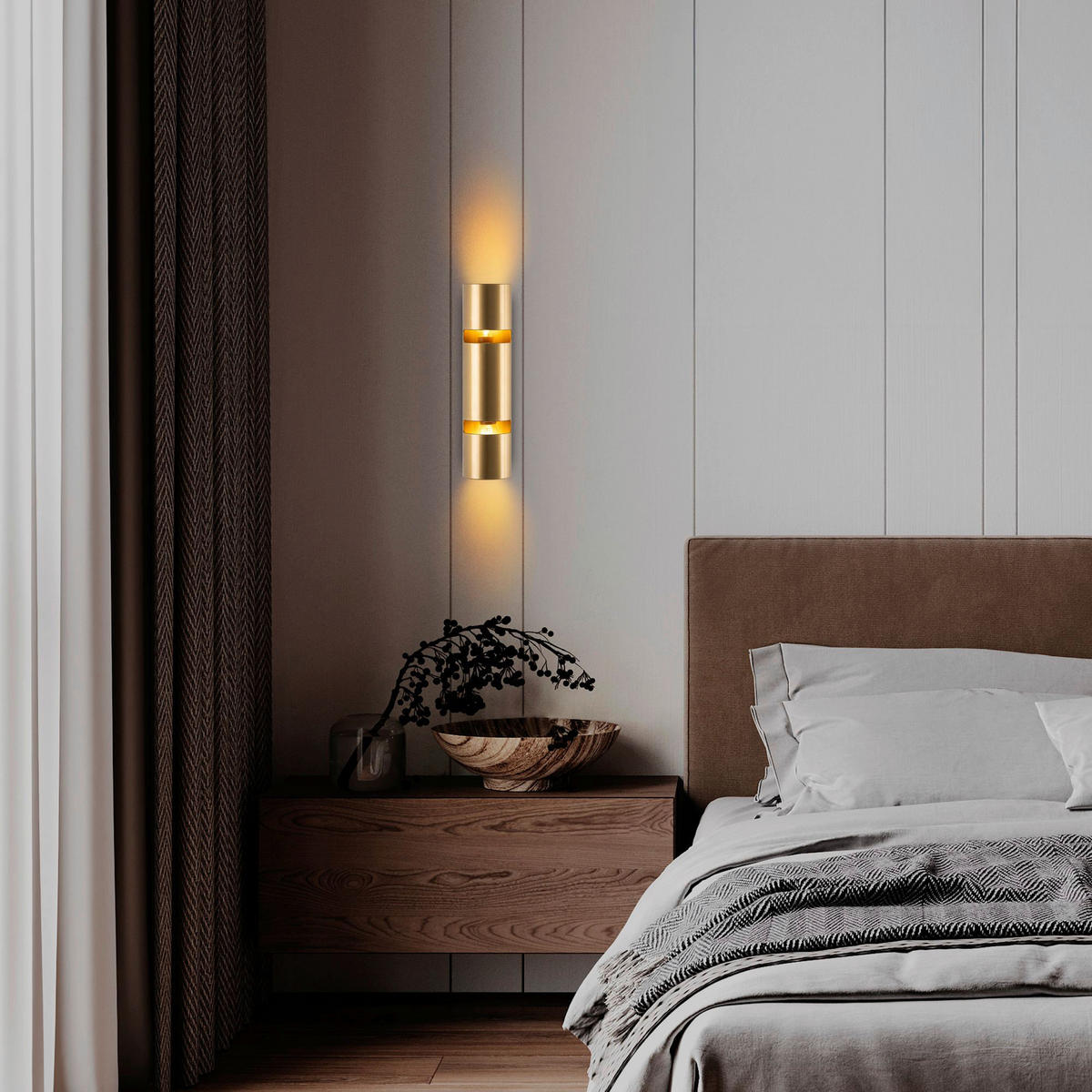 Opviq Wandleuchte gold Metall B/H/L: ca. 30x13x8 cm E14 1 Brennstellen Luxora - gold (8,00/30,00/13,00cm) - Opviq