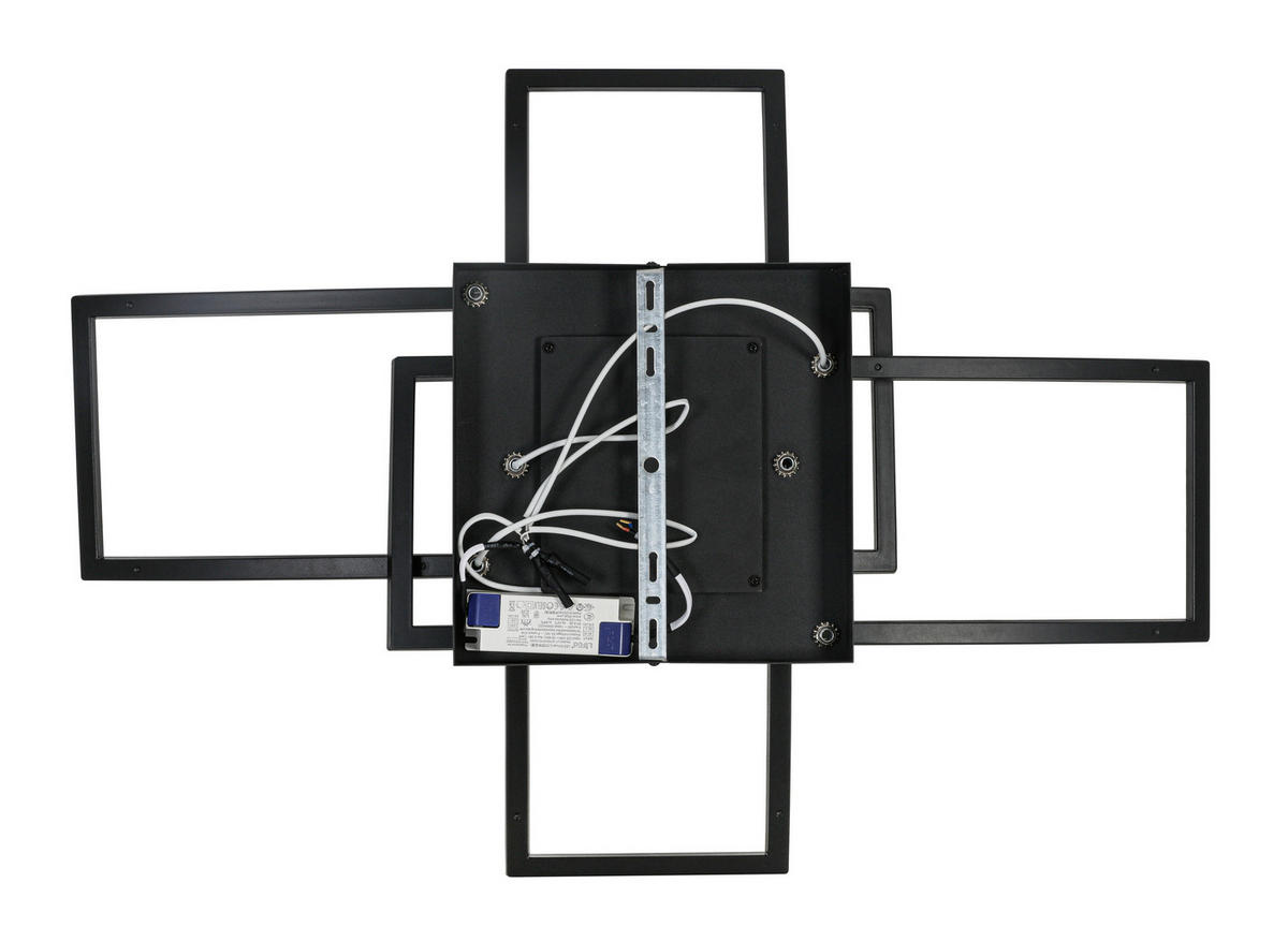Nolo LED-Deckenleuchte schwarz Metall B/H/L: ca. 59x15x82 cm LED-Deckenleuchte_Curve - schwarz (82,00/59,00/15,00cm) - Nolo