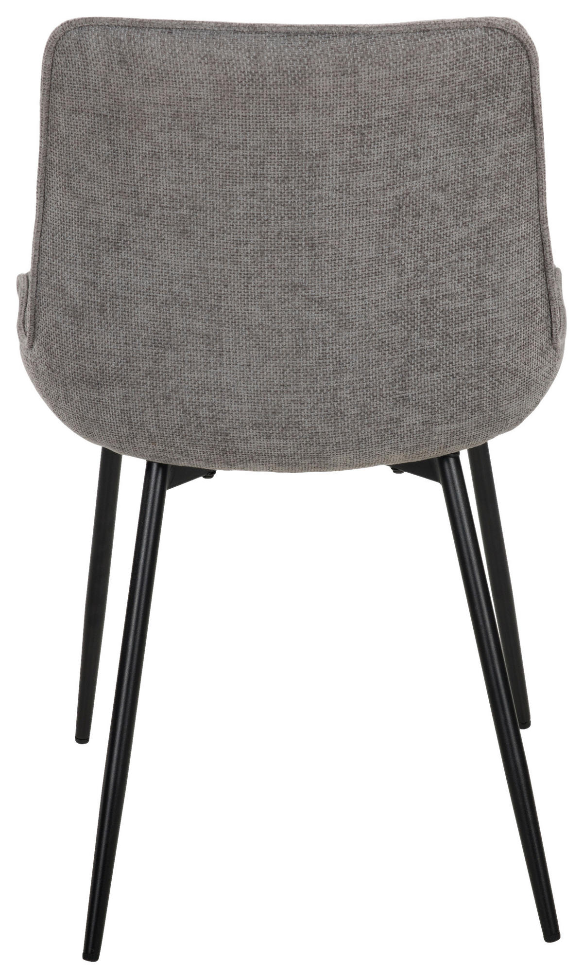 Stuhl Alisha grau Webstoff B/H/T: ca. 54x83x63 cm Alisha - schwarz/grau (54,00/83,00/63,00cm)