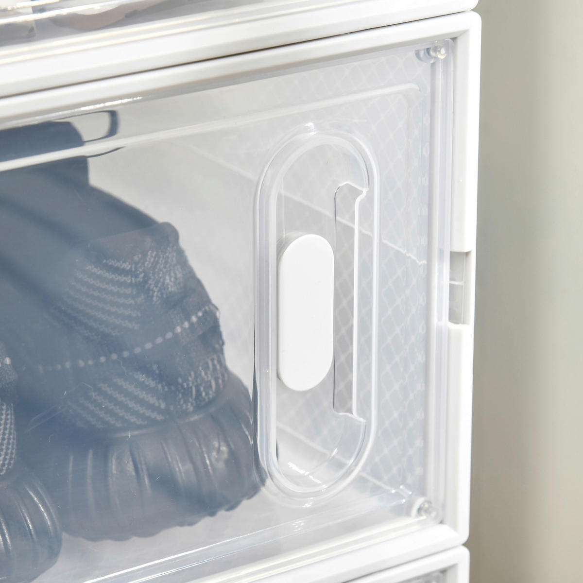 HOMCOM Schuhregal transparent Polypropylen B/H/L: ca. 35x25x19 cm Schuhschrank_mit_Stecksystem - transparent (19,00/35,00/25,00cm) - HOMCOM