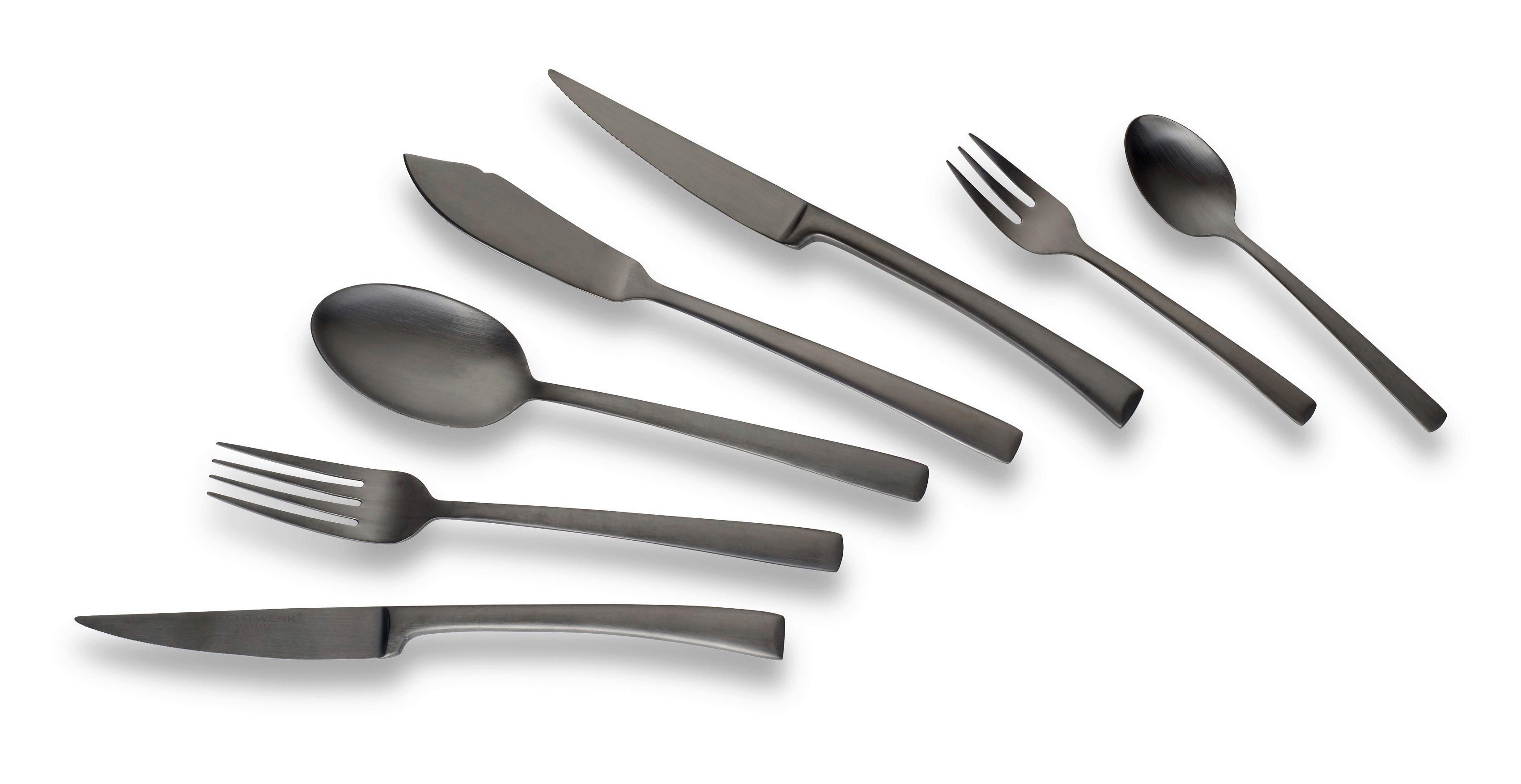 Thumbnail - ECHTWERK Besteckset Avelino mattschwarz Edelstahl 42 tlg.