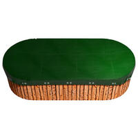 Grasekamp Abdeckplane für Pool oval grün Kunststoff B/L: ca. 630x1180 cm Abdeckplane_oval_1100x550cm - grün (630,00/1180,00cm) - Grasekamp
