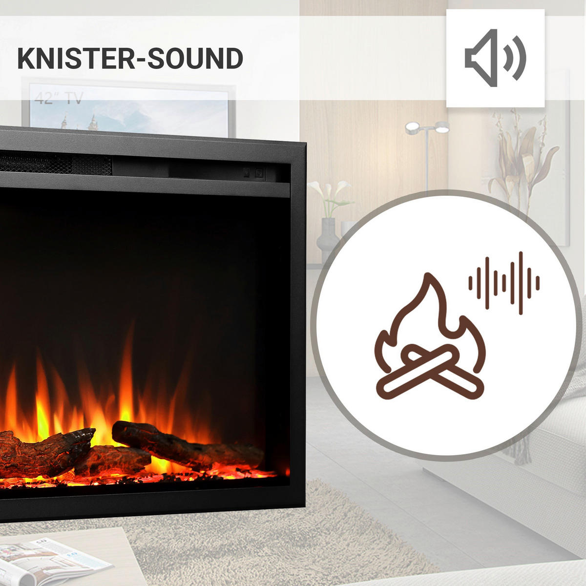 Balderia Elektrischer-Kamin Atlanta EF289B B/H/L: ca. 14,7x48x183 cm Elektro-Kamin Atalanta 72" - (183,00/14,70/48,00cm) - Balderia