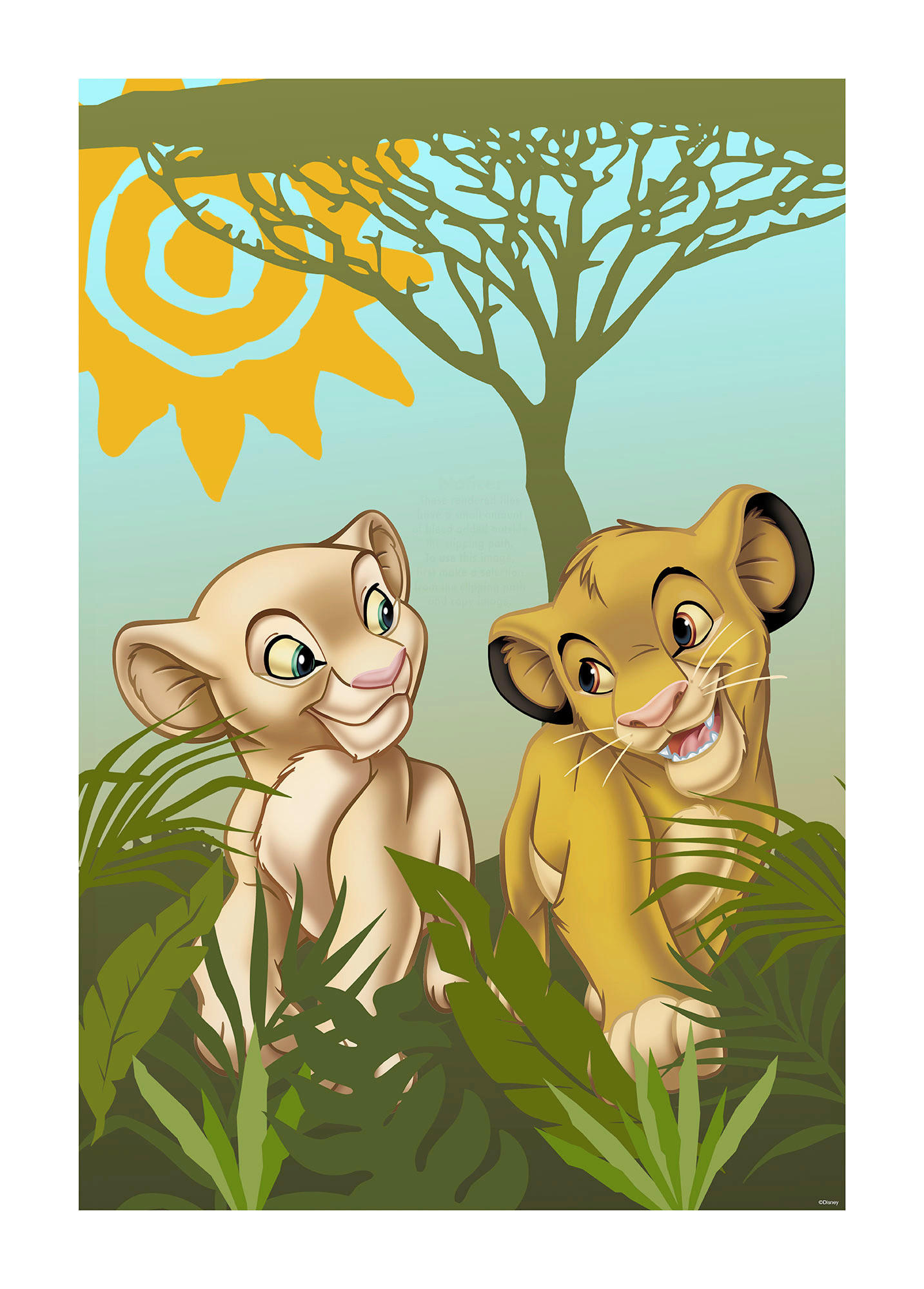 Komar Poster Lion King Urembo Meadows Lion King Urembo Meadows - Komar