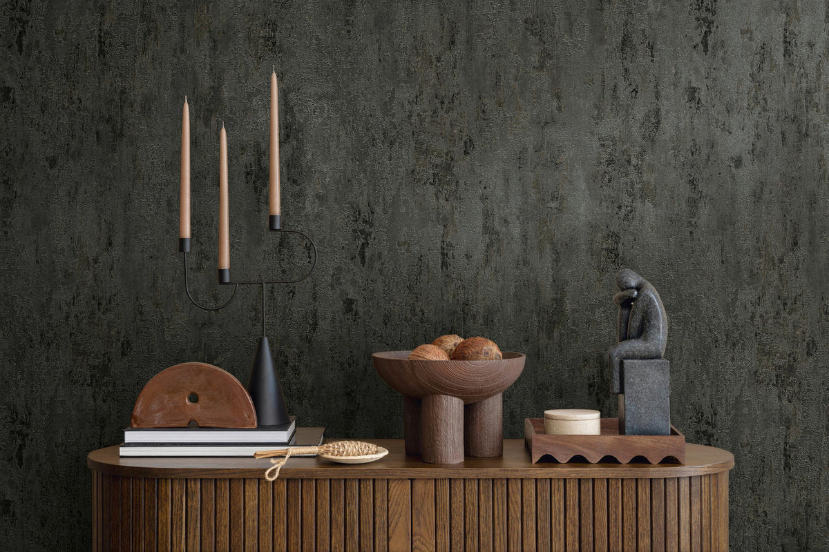 A.S.Creation Vliestapete Glänzend grau B/H/D: ca. 53x1005x9 cm Vliestapete - Glänzend/grau (9,00/1005,00cm) - A.S.Creation