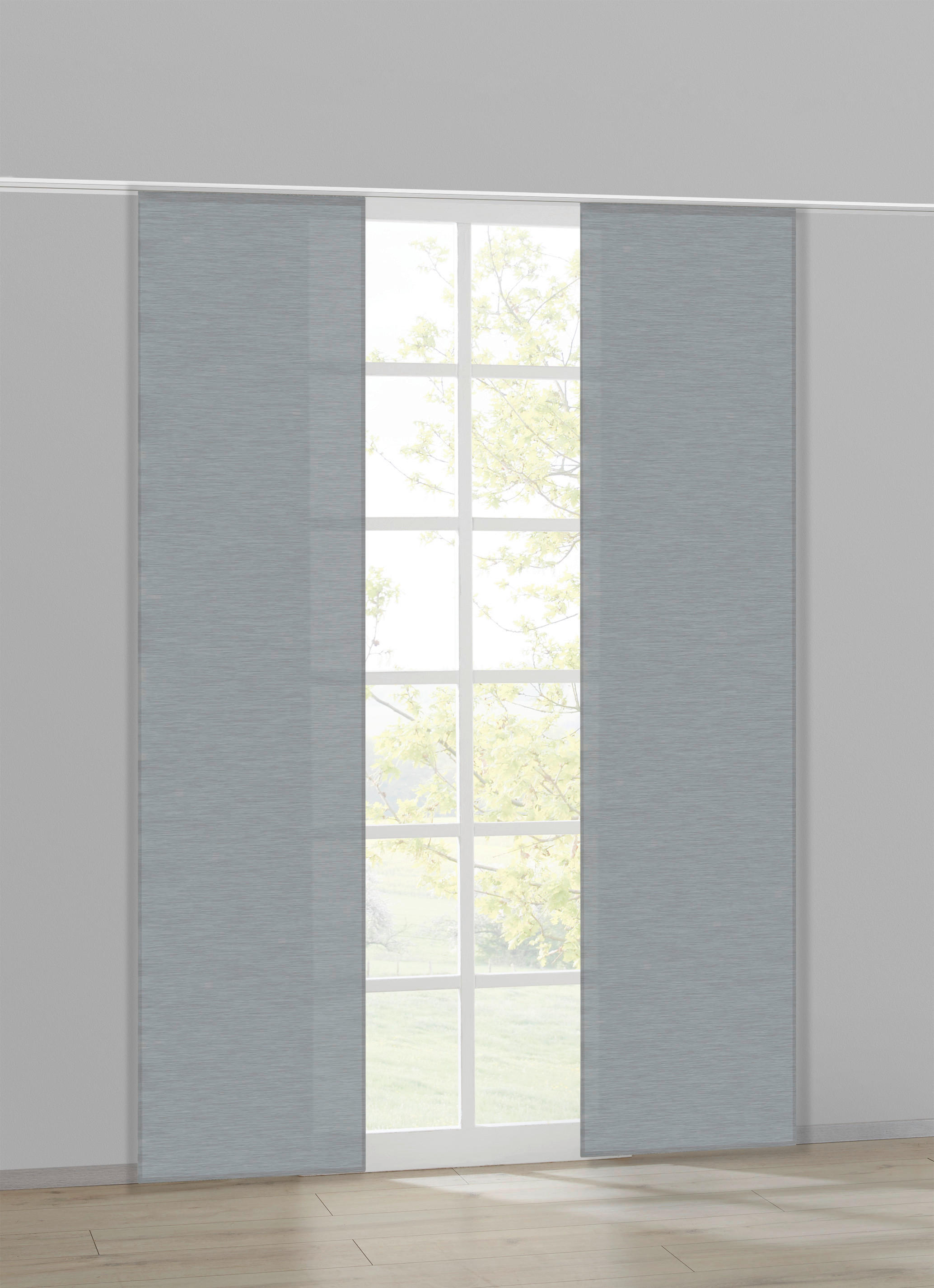 Schiebevorhang grau B/L: ca. 60x245 cm Schiebevorhang_uni - grau (60,00/245,00cm) - ACUS design collection