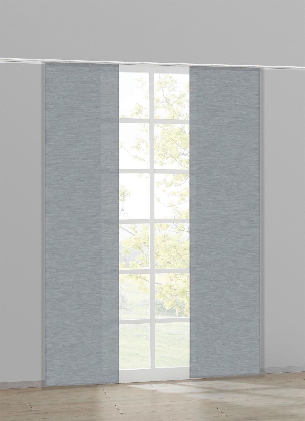 Schiebevorhang grau B/L: ca. 60x245 cm Schiebevorhang_uni - grau (60,00/245,00cm) - ACUS design collection