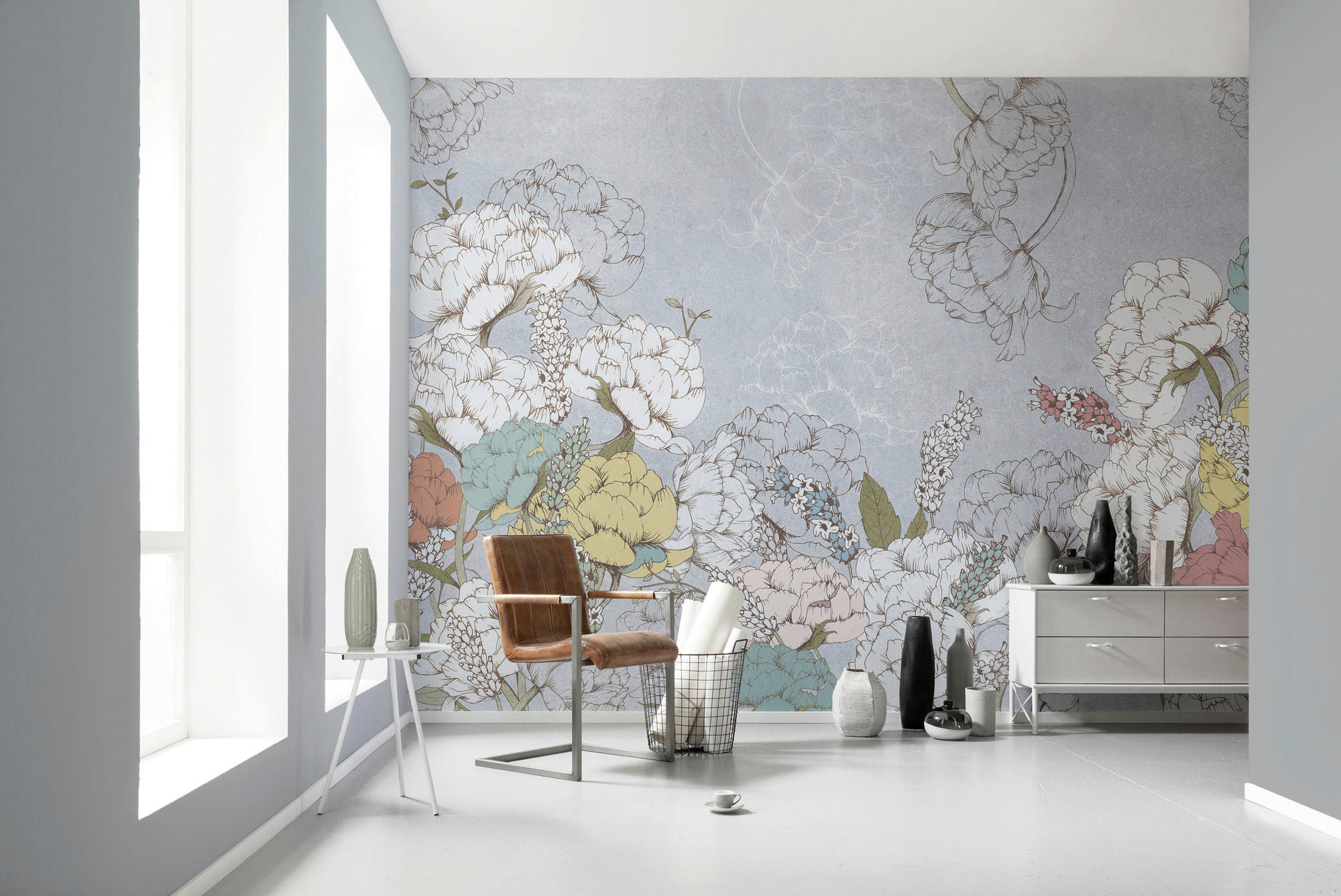 Komar Fototapete Planting Peonies B/L: ca. 400x250 cm Planting Peonies - (400,00/250,00cm) - Komar