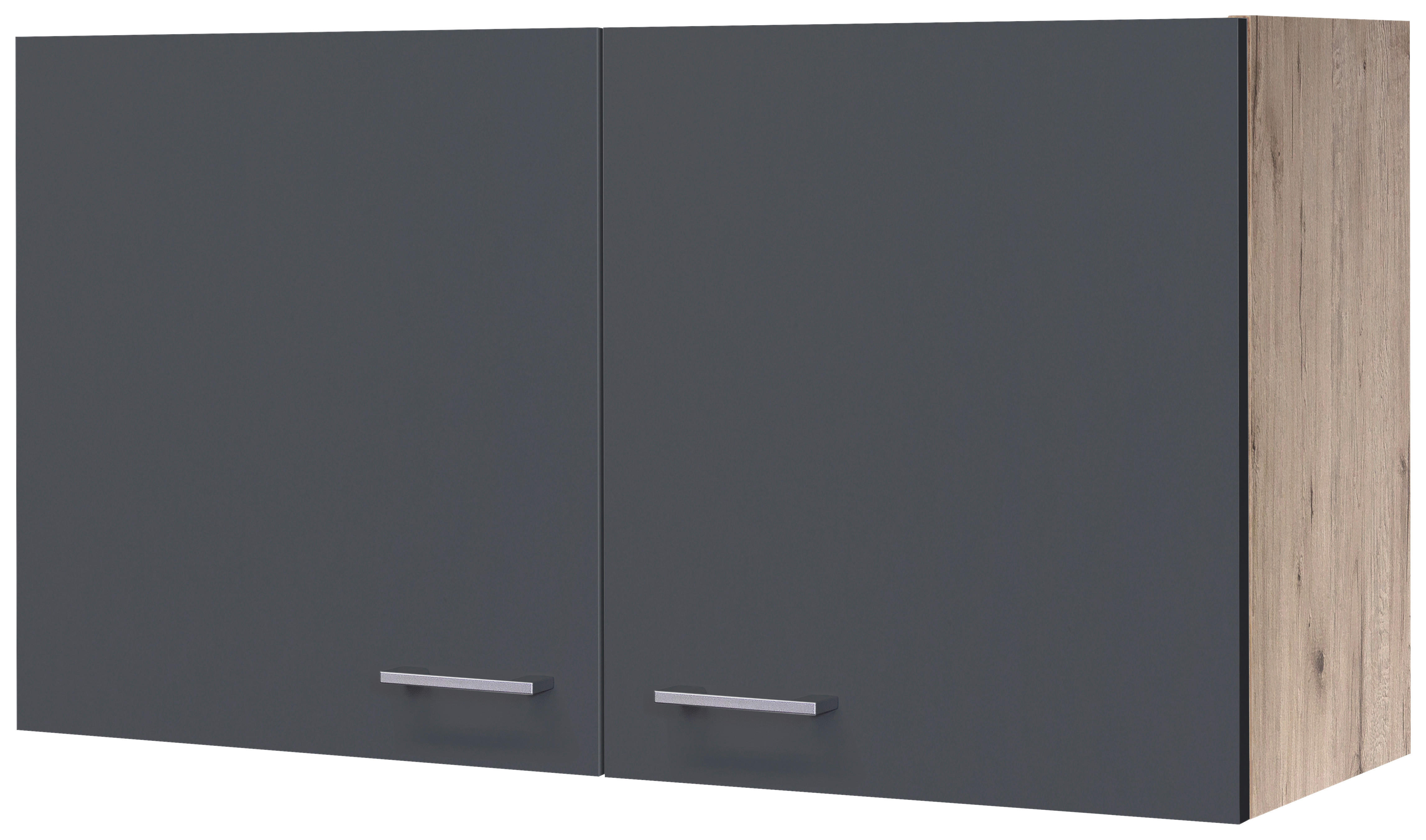 Hängeschrank Morena grau matt B/H/T: ca. 100x54,8x32 cm Morena - Eiche/Basalt (100,00/54,80/32,00cm) - Flex-Well