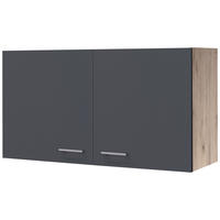 Hängeschrank Morena grau matt B/H/T: ca. 100x54,8x32 cm Morena - Eiche/Basalt (100,00/54,80/32,00cm) - Flex-Well