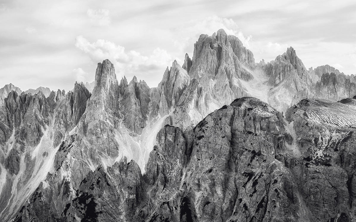 Komar Fototapete Peaks B/L: ca. 400x250 cm Peaks - (400,00/250,00cm) - Komar