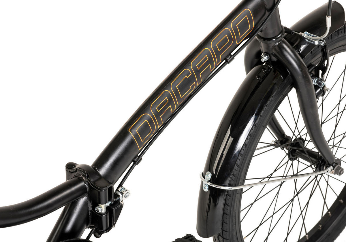 DaCapo Faltrad Foldtech Foldech 20 Zoll Rahmenhöhe 32 cm 6 Gänge schwarz schwarz ca. 20 Zoll Foldtech - schwarz (118,00/22,00/55,00cm) - DaCapo