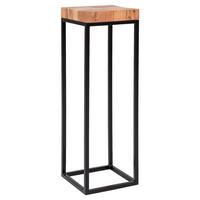 Beistelltisch braun Holz B/H/T: ca. 30x97x30 cm Beistelltisch - braun (30,00/97,00/30,00cm) - Wohnling