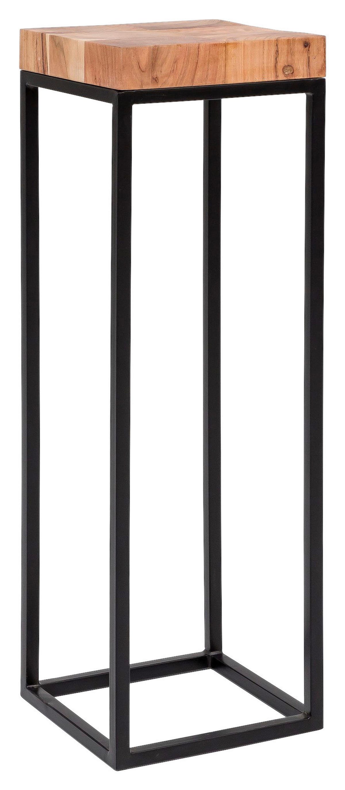 Beistelltisch braun Holz B/H/T: ca. 30x97x30 cm Beistelltisch - braun (30,00/97,00/30,00cm) - Wohnling