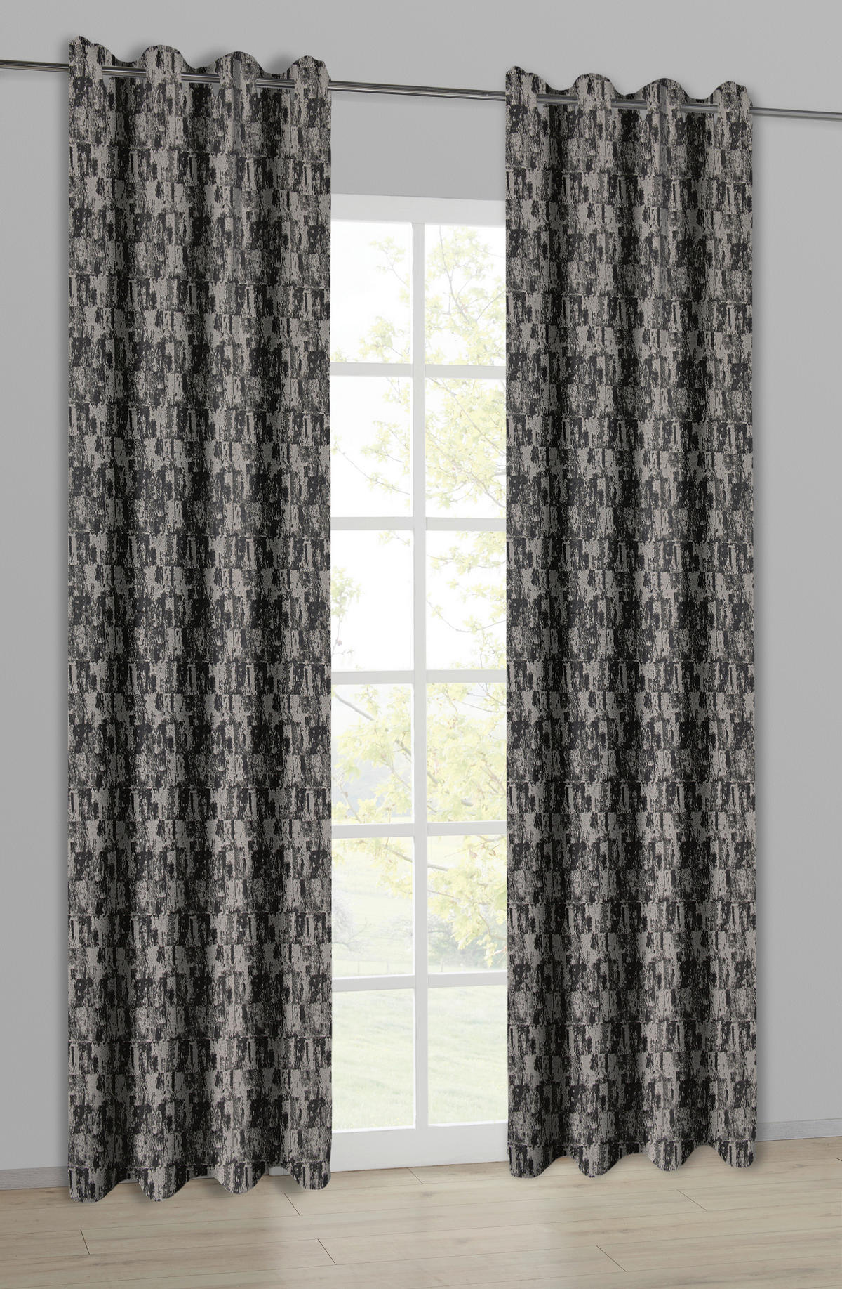 Dekovorhang Ella anthrazit B/L: ca. 140x245 cm Ella - anthrazit (140,00/245,00cm)