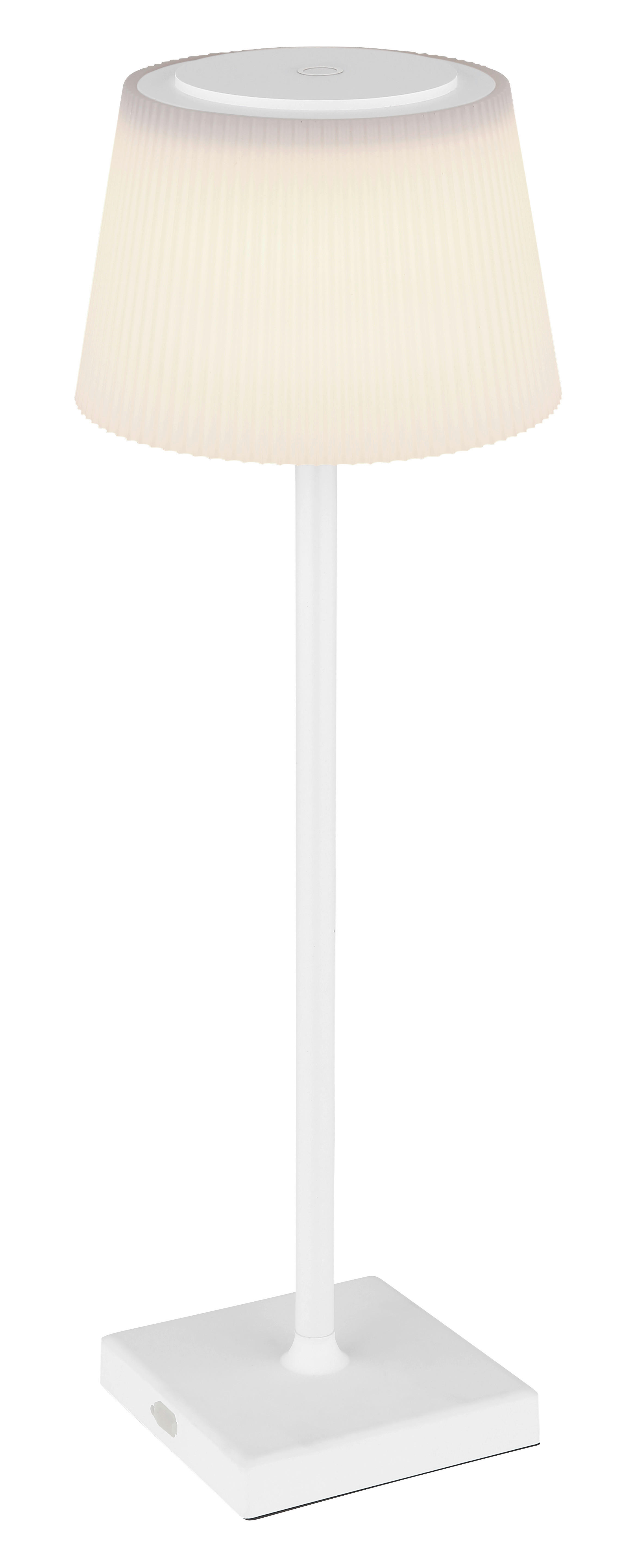 GLOBO LED-Tischleuchte weiß Metall H/D: ca. 38x13,1 cm GREGOIR - weiß (13,10/38,00cm) - GLOBO