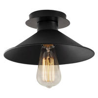 Opviq Deckenleuchte schwarz B/H/T/L/D: ca. 24x12x24x24x24 cm E27 1 Brennstellen Berceste - schwarz (24,00/24,00/12,00cm) - Opviq