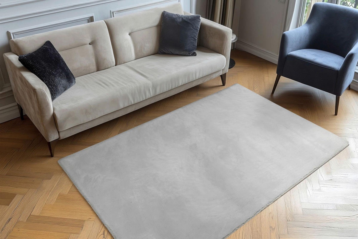 Obsession Teppich Milestone grau B/H/L: ca. 80x8x150 cm Milestone - grau (150,00/80,00/8,00cm) - Obsession