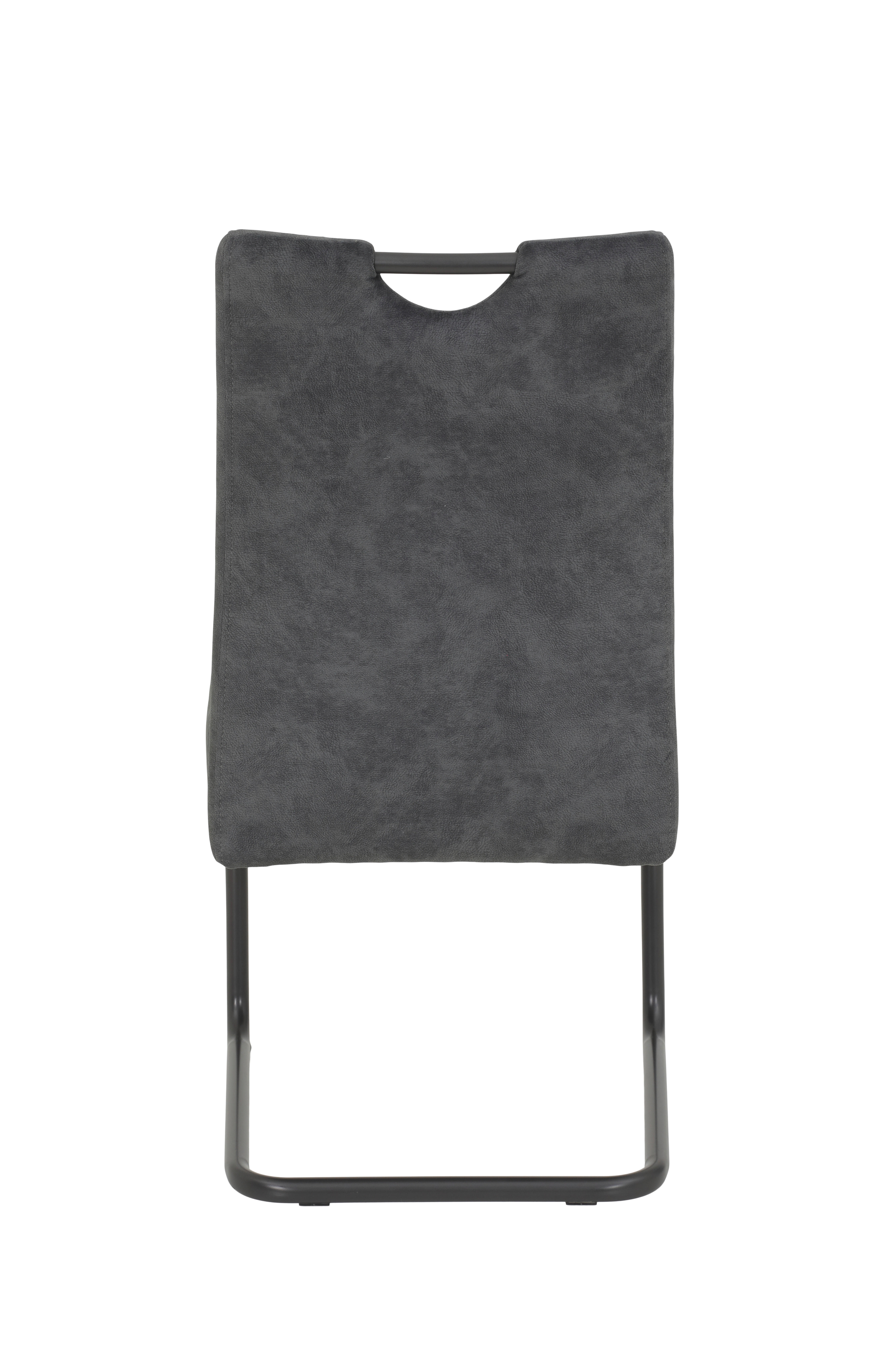 Schwingstuhl anthrazit Vintage Microfaser B/H/T: ca. 50x97x63 cm Laurina_Schwingstuhl_920785 - anthrazit/grau (50,00/97,00/63,00cm)