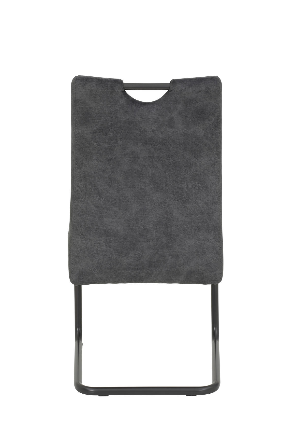 Schwingstuhl anthrazit Vintage Microfaser B/H/T: ca. 50x97x63 cm Laurina_Schwingstuhl_920785 - anthrazit/grau (50,00/97,00/63,00cm)