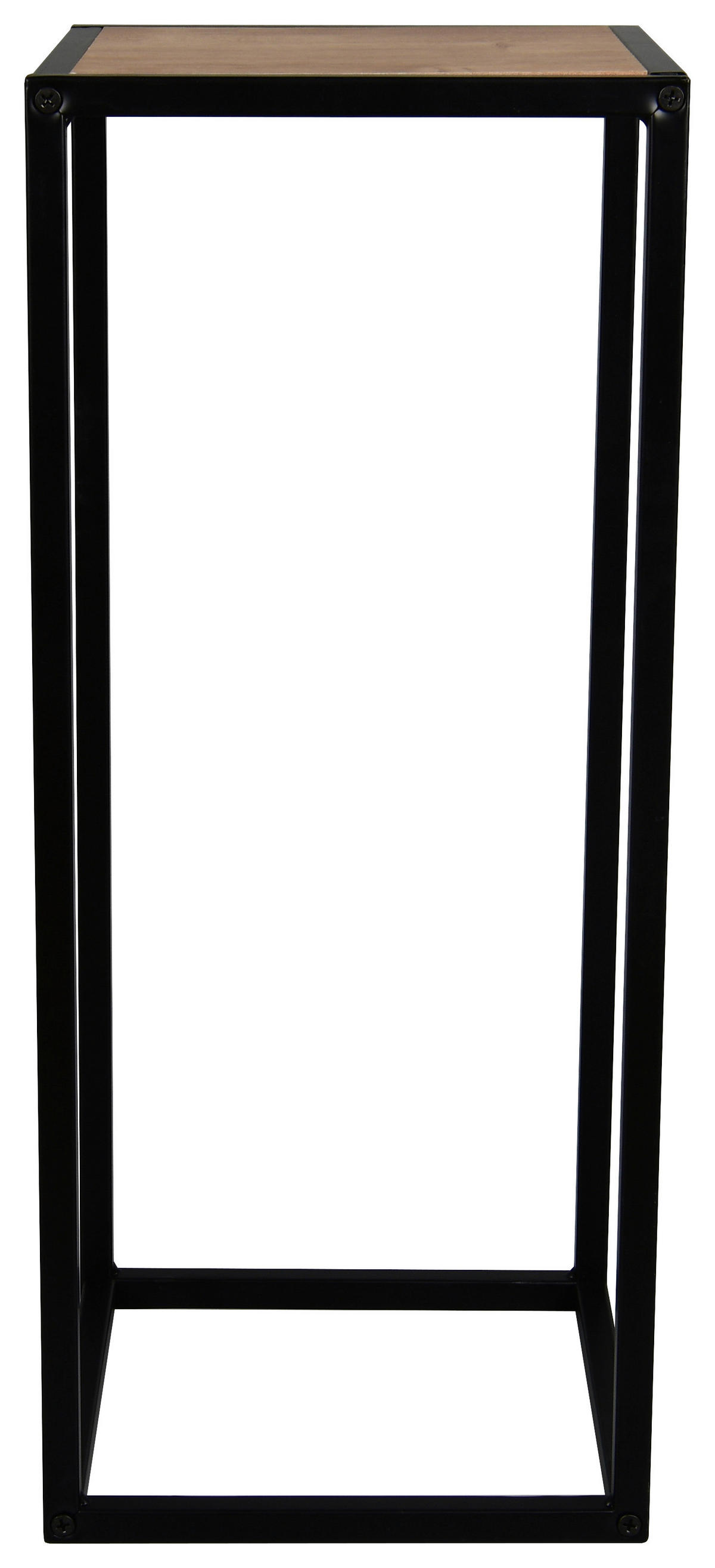 Beistelltisch Valery Eiche Artisan Nachbildung schwarz Metall MDF B/H/T: ca. 30x70x30 cm Valery - Eiche/schwarz (30,00/70,00/30,00cm)