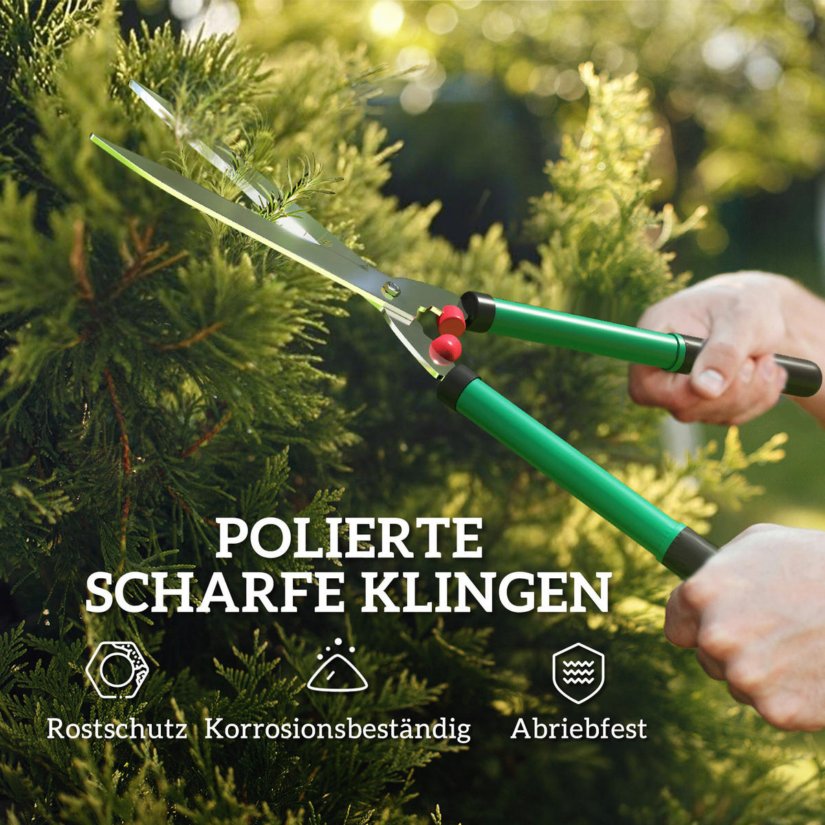 Outsunny Gartenwerkzeug-Set grün Kunststoff B/H/L: ca. 17x4,5x51 cm Gartenwerkzeug-Set - grün (51,00/17,00/4,50cm) - Outsunny