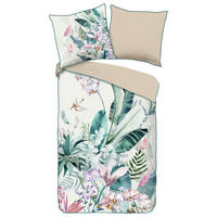 Baumwoll Bettwäsche Verdi Satin Verdi - Multi (135,00/200,00cm) - Descanso