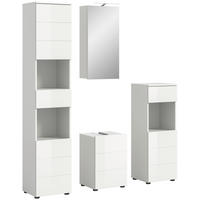 Badezimmer-Set VIRA weiß weiß Hochglanz B/H/T: ca. 144x190x34 cm VIRA - weiß (144,00/190,00/34,00cm) - xonox.home