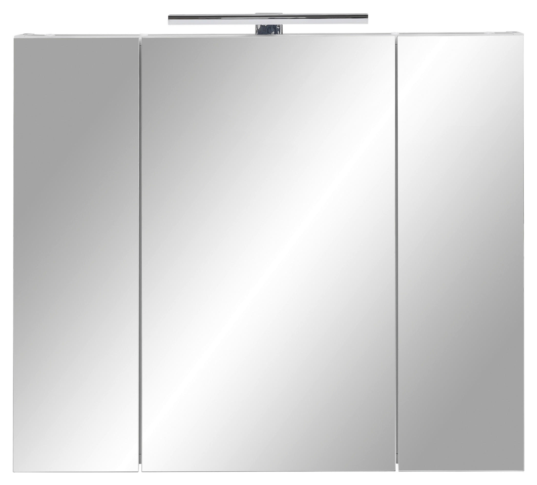 Spiegelschrank Limone weiß B/H/T: ca. 80x74,4x16 cm Limone - weiß (80,00/74,40/16,00cm) - Möbelpartner