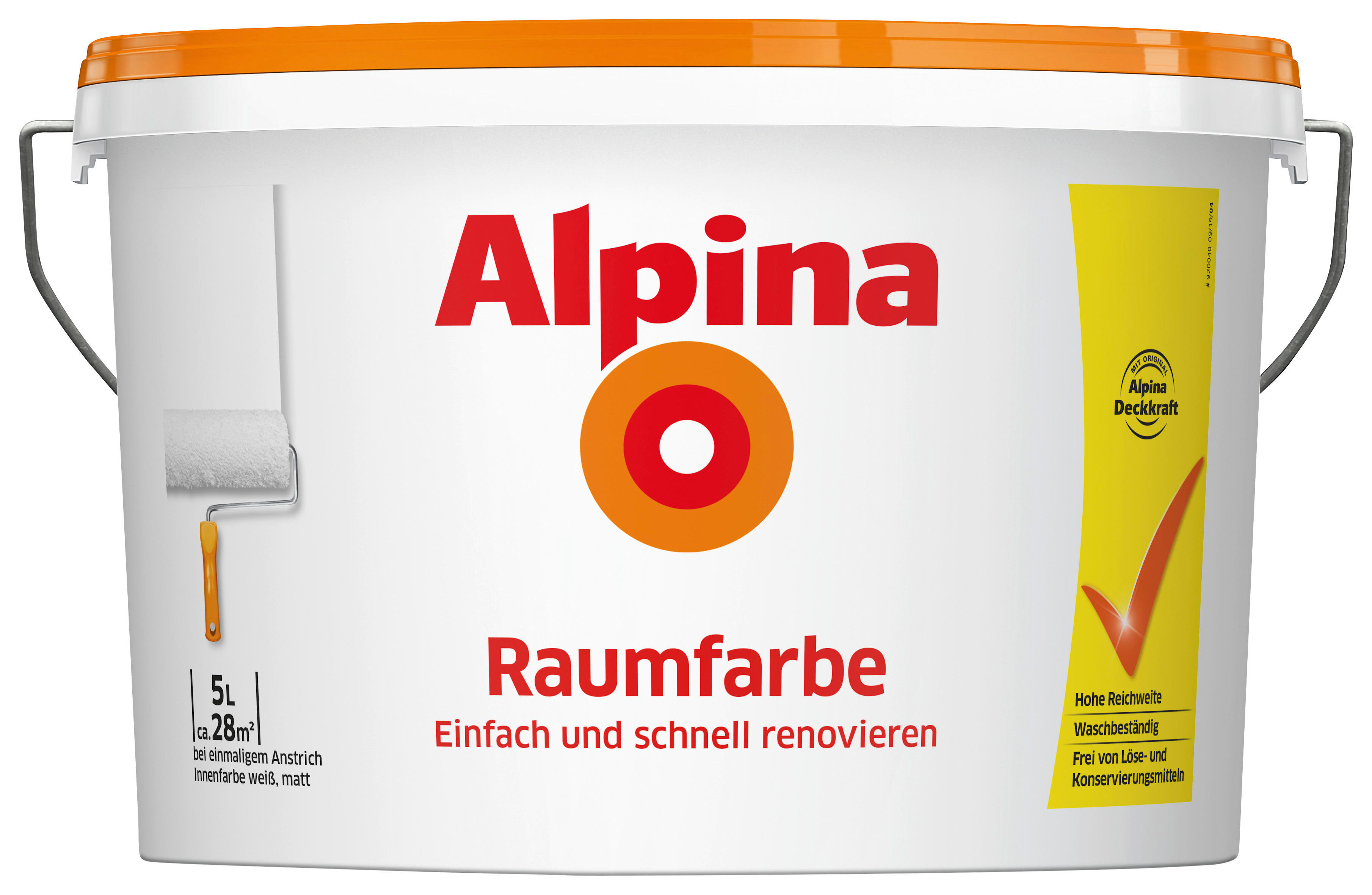 Alpina Raumfarbe weiß ca. 5 l Raumfarbe_Alpina 5l - weiß (5,00l) - Alpina