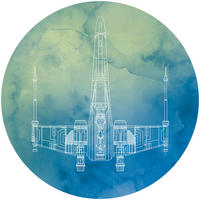 Komar Fototapete Star Wars X Wing D: ca. 125 cm Star Wars X Wing - (125,00cm) - Komar